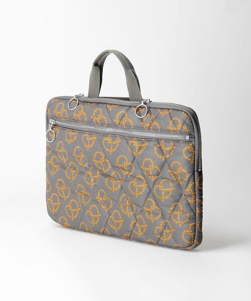THE STATION STORE(ザ ステーション ストア)の「<Joli Joli(ジョリジョリ)>プリント ブリーフケース 13インチ/PCケース(PC・タブレットケース・レディース・ダークグレー/ホワイト・FREE)」の6枚目の写真