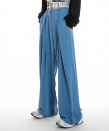 FOLLOWIN | ハイウエストバックバンドスラックス(スラックス)