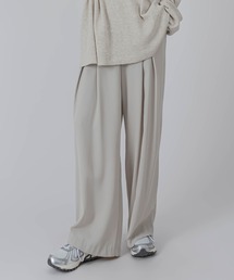 FOLLOWIN | ハイウエストバックバンドスラックス(スラックス)