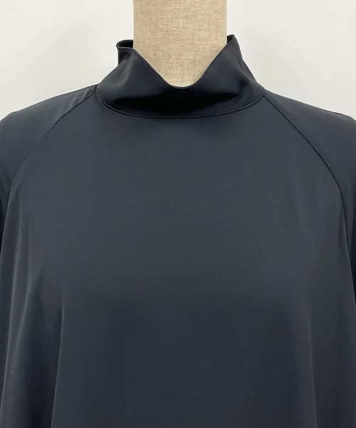 LUGIVA（ルギヴァ）の「スタンドネックロングブラウス（シャツ/ブラウス・レディース・ブラック/ベージュ・M）」の12枚目の写真