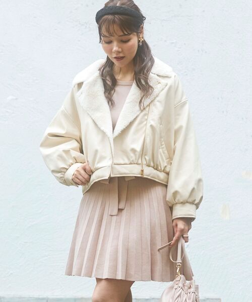 ワンピース Majesticプリーツライクミニニットワンピース ワンピース Majestic Legon マジェスティックレゴン のファッション