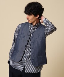 40ｃｔ＆525 | ◆リサイクルポリエステルデニムベスト(ベスト)