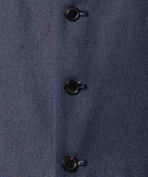 40ｃｔ＆525（フォーティーカラッツアンドゴーニーゴ）の「◆リサイクルポリエステルデニムベスト（ベスト・メンズ・ネイビー・02/03）」の6枚目の写真