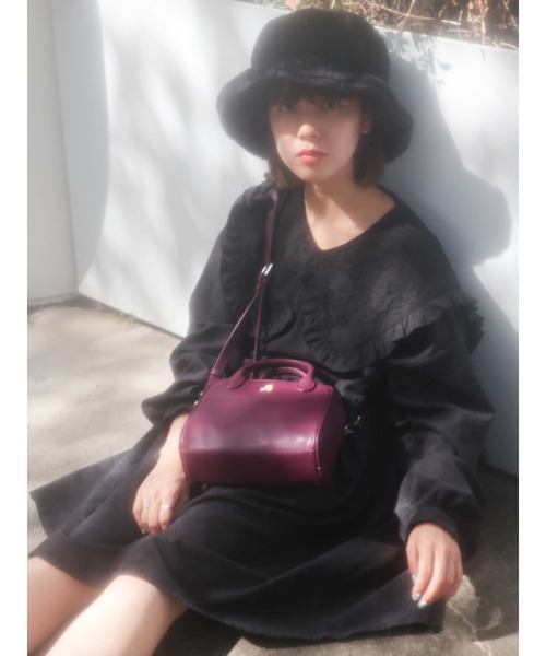 merry jenny(メリージェニー)の「bear刺繍ショルダーbag(ショルダーバッグ・レディース・ブラック/ボルドー/ベージュ・FREE)」の16枚目の写真