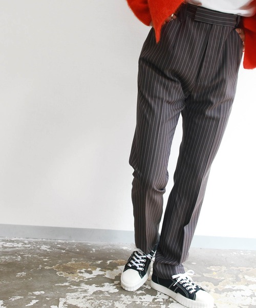 G.V.G.V.(ジーヴィージーヴィー)の「STRAIGHT PANTS(その他パンツ・レディース・ダークネイビー/ブラウン・38/36/34)」の2枚目の写真