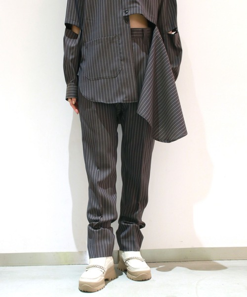 G.V.G.V.(ジーヴィージーヴィー)の「STRAIGHT PANTS(その他パンツ・レディース・ダークネイビー/ブラウン・38/36/34)」の21枚目の写真