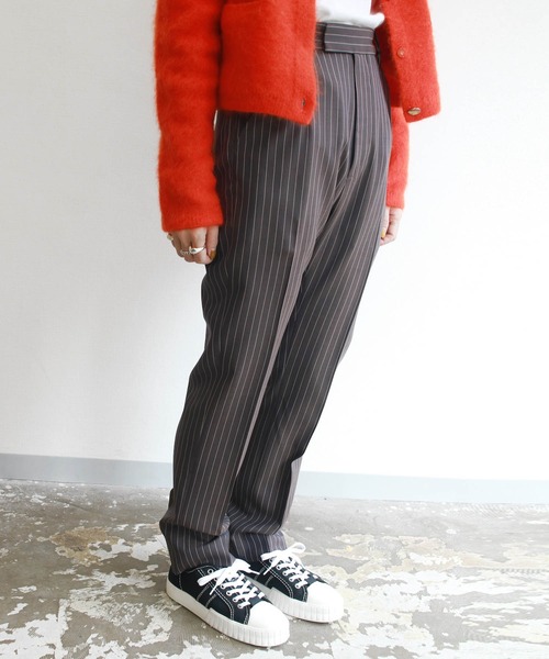 G.V.G.V.(ジーヴィージーヴィー)の「STRAIGHT PANTS(その他パンツ・レディース・ダークネイビー/ブラウン・38/36/34)」の20枚目の写真