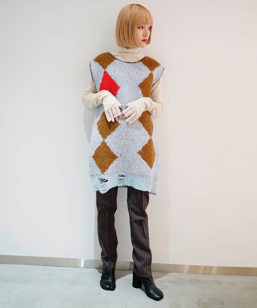 G.V.G.V.(ジーヴィージーヴィー)の「STRAIGHT PANTS(その他パンツ・レディース・ダークネイビー/ブラウン・38/36/34)」の17枚目の写真