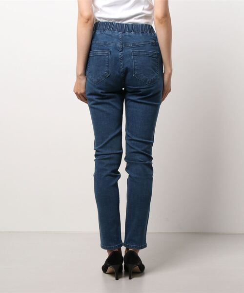 BEARDSLEY(ビアズリー)の「チュニックやシャツワンピースに合わせたレイヤードコーデにも活躍デニムパギンス(その他パンツ・レディース・ブルー・0/1)」の2枚目の写真