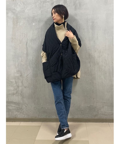 BEARDSLEY(ビアズリー)の「チュニックやシャツワンピースに合わせたレイヤードコーデにも活躍デニムパギンス(その他パンツ・レディース・ブルー・0/1)」の10枚目の写真