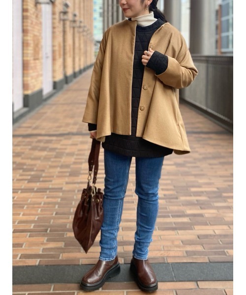 BEARDSLEY(ビアズリー)の「チュニックやシャツワンピースに合わせたレイヤードコーデにも活躍デニムパギンス(その他パンツ・レディース・ブルー・0/1)」の16枚目の写真