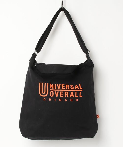UNIVERSAL OVERALL（ユニバーサルオーバーオール）の「UNIVERSAL OVERALL/スーベニアコットン２ＷＡＹトートBAG UVO-082-A（トートバッグ・レディース・ホワイト/ブラック/スミクロ/オレンジ/ホワイト系その他・ONESIZE）」の3枚目の写真