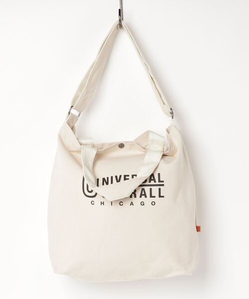 UNIVERSAL OVERALL（ユニバーサルオーバーオール）の「UNIVERSAL OVERALL/スーベニアコットン２ＷＡＹトートBAG UVO-082-A（トートバッグ・レディース・ホワイト/ブラック/スミクロ/オレンジ/ホワイト系その他・ONESIZE）」の11枚目の写真