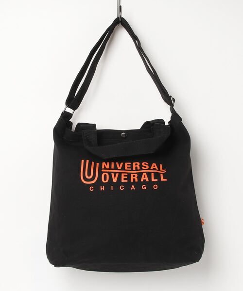 UNIVERSAL OVERALL（ユニバーサルオーバーオール）の「UNIVERSAL OVERALL/スーベニアコットン２ＷＡＹトートBAG UVO-082-A（トートバッグ・レディース・ホワイト/ブラック/スミクロ/オレンジ/ホワイト系その他・ONESIZE）」の13枚目の写真