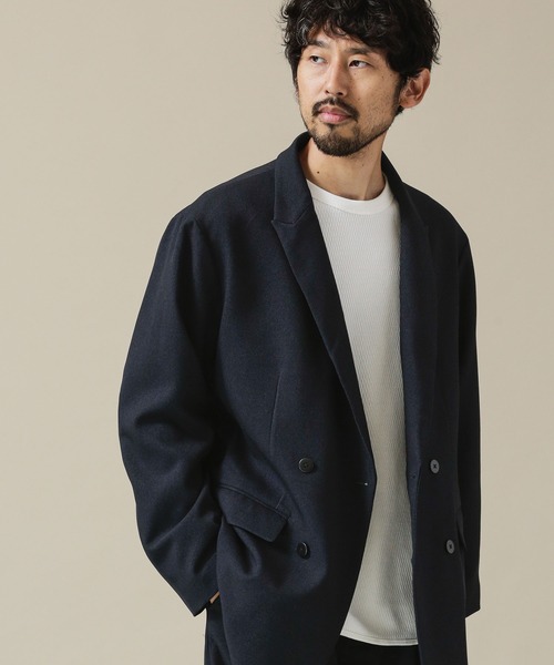 NANO universe（ナノユニバース）の「ユーティリティーテックウールダブルジャケット(セットアップ対応)（テーラードジャケット・メンズ・ブラウン/チャコール/ネイビー・L/M/S）」の11枚目の写真