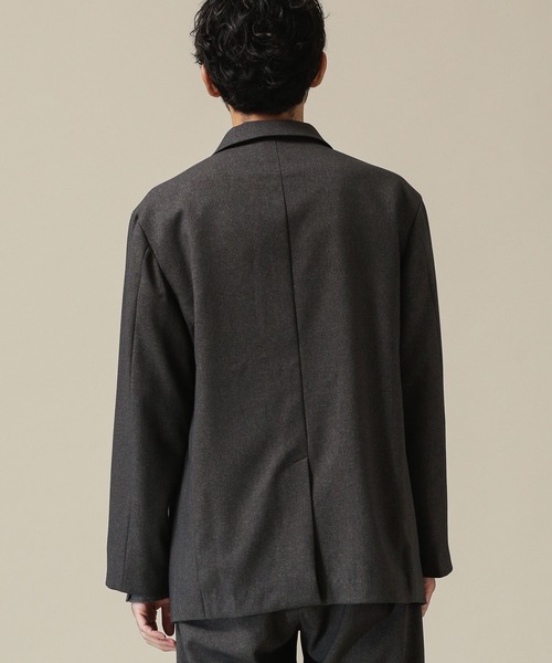 NANO universe（ナノユニバース）の「ユーティリティーテックウールダブルジャケット(セットアップ対応)（テーラードジャケット・メンズ・ブラウン/チャコール/ネイビー・L/M/S）」の17枚目の写真