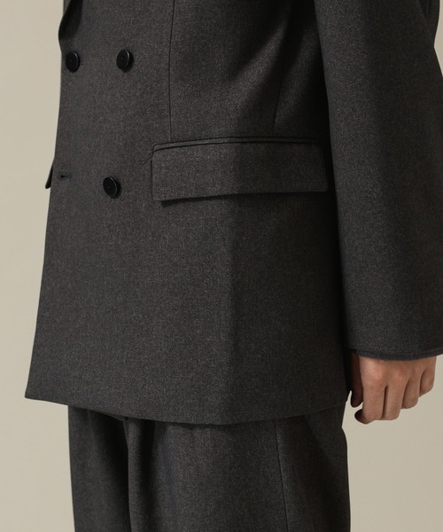 NANO universe（ナノユニバース）の「ユーティリティーテックウールダブルジャケット(セットアップ対応)（テーラードジャケット・メンズ・ブラウン/チャコール/ネイビー・L/M/S）」の12枚目の写真