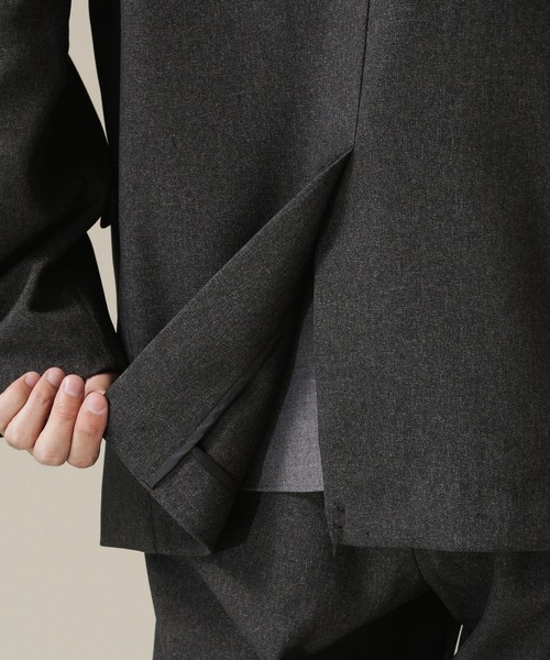 NANO universe（ナノユニバース）の「ユーティリティーテックウールダブルジャケット(セットアップ対応)（テーラードジャケット・メンズ・ブラウン/チャコール/ネイビー・L/M/S）」の10枚目の写真