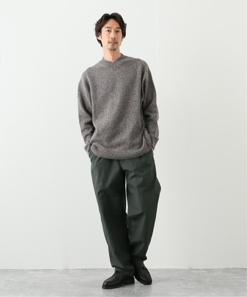 ATON / エイトン】SILTE MOULINE OVERSIZED V/N SWEATER