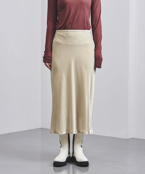 UNITED ARROWS(ユナイテッドアローズ)の「<UNITED ARROWS> ベルベット マーメイド スカート W(スカート・レディース・オフホワイト/ライトブルー・36/38)」の7枚目の写真
