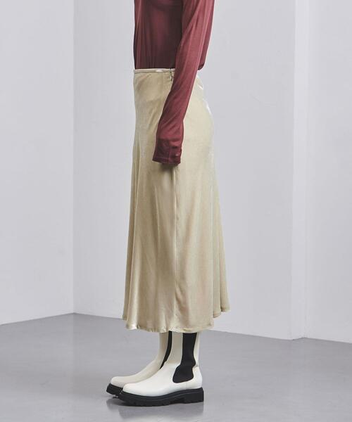 UNITED ARROWS(ユナイテッドアローズ)の「<UNITED ARROWS> ベルベット マーメイド スカート W(スカート・レディース・オフホワイト/ライトブルー・36/38)」の5枚目の写真