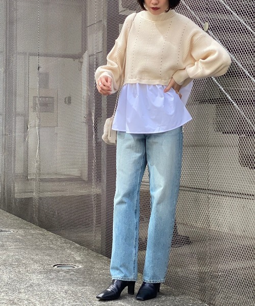 RIVE DROITE（リヴドロワ）の「【ZOZOTOWN限定】バックテールニット（ニット/セーター・レディース・ブラック/アイボリー/ベージュ・FREE）」の10枚目の写真