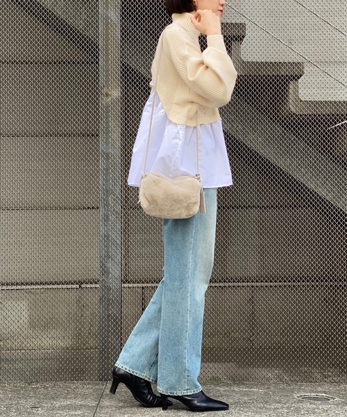 RIVE DROITE（リヴドロワ）の「【ZOZOTOWN限定】バックテールニット（ニット/セーター・レディース・ブラック/アイボリー/ベージュ・FREE）」の12枚目の写真