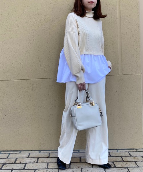 RIVE DROITE（リヴドロワ）の「【ZOZOTOWN限定】バックテールニット（ニット/セーター・レディース・ブラック/アイボリー/ベージュ・FREE）」の20枚目の写真