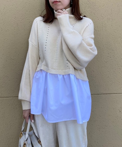 RIVE DROITE（リヴドロワ）の「【ZOZOTOWN限定】バックテールニット（ニット/セーター・レディース・ブラック/アイボリー/ベージュ・FREE）」の21枚目の写真