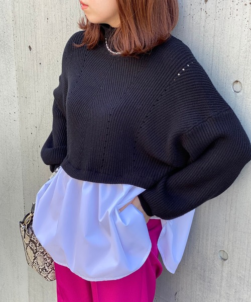 RIVE DROITE（リヴドロワ）の「【ZOZOTOWN限定】バックテールニット（ニット/セーター・レディース・ブラック/アイボリー/ベージュ・FREE）」の22枚目の写真