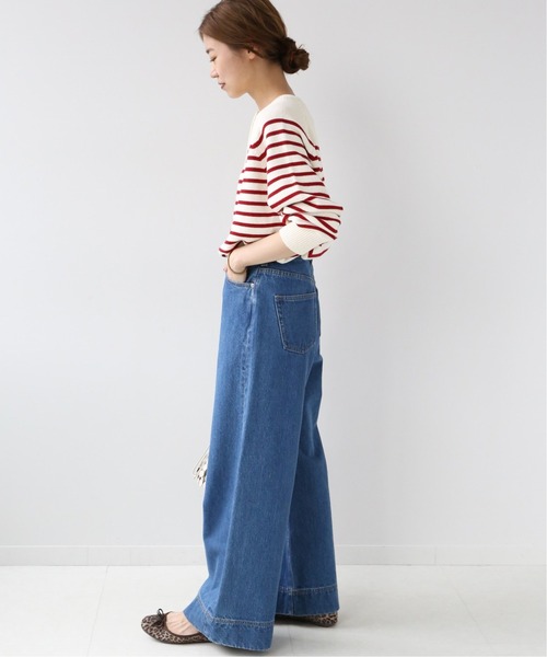 JOURNAL STANDARD - 】ジャーナルスタンダード　コットンパネルボーダーニットプルオーバー JOURNAL STANDARD relume（ジャーナルスタンダード レリューム