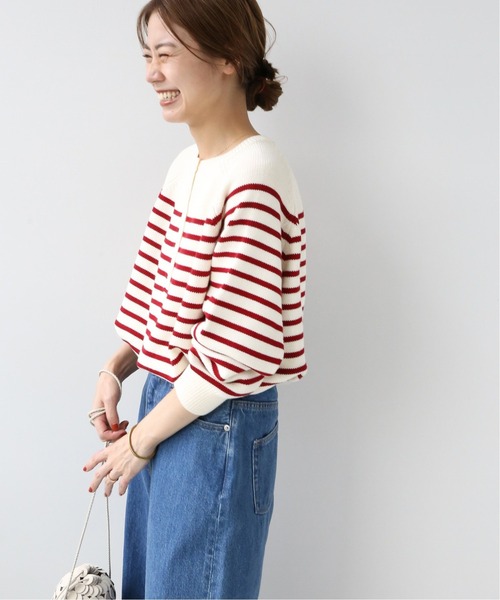 journal standard r ベイクルーズ　パネルボーダーニット JOURNAL STANDARD relume（ジャーナルスタンダード レリューム