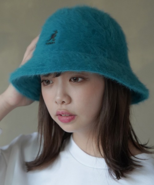 KANGOL（カンゴール）の「【KANGOL / カンゴール】ファーゴラハット（ハット・レディース・ブラック/アイボリー/ピンク/グリーン/ブラック×ゴールド・M/L）」の8枚目の写真