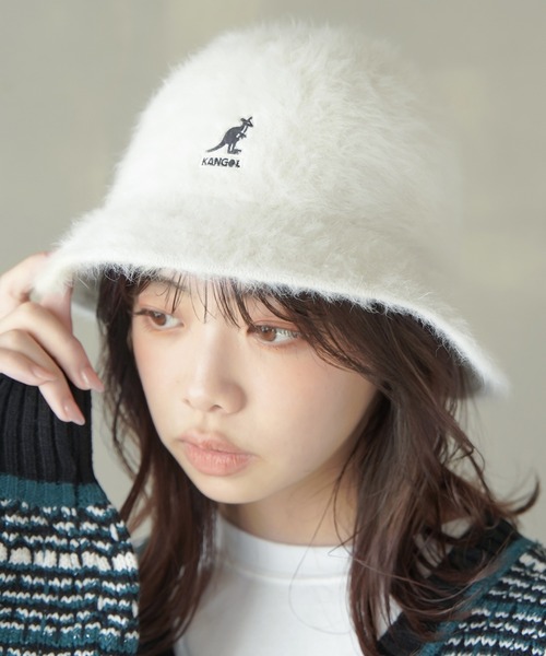 KANGOL（カンゴール）の「【KANGOL / カンゴール】ファーゴラハット（ハット・レディース・ブラック/アイボリー/ピンク/グリーン/ブラック×ゴールド・M/L）」の21枚目の写真