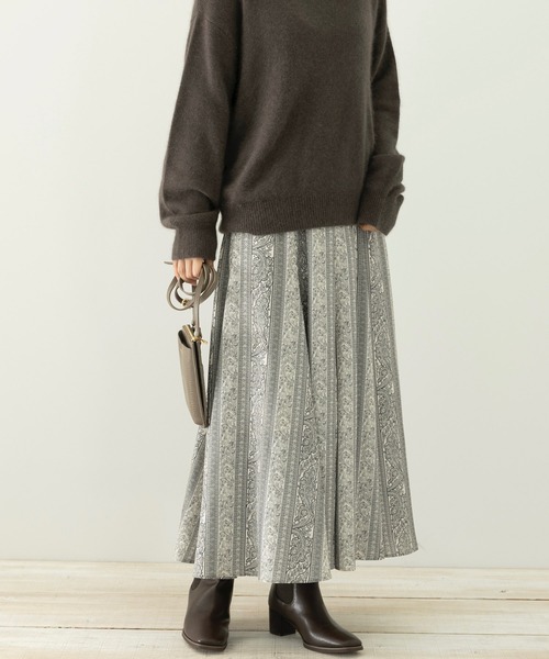 URBAN RESEARCH Sonny Label（アーバンリサーチサニーレーベル）の「ミュルーズプリントスカート（スカート・レディース・ブラック系その他/ベージュ系その他・38/36）」の9枚目の写真