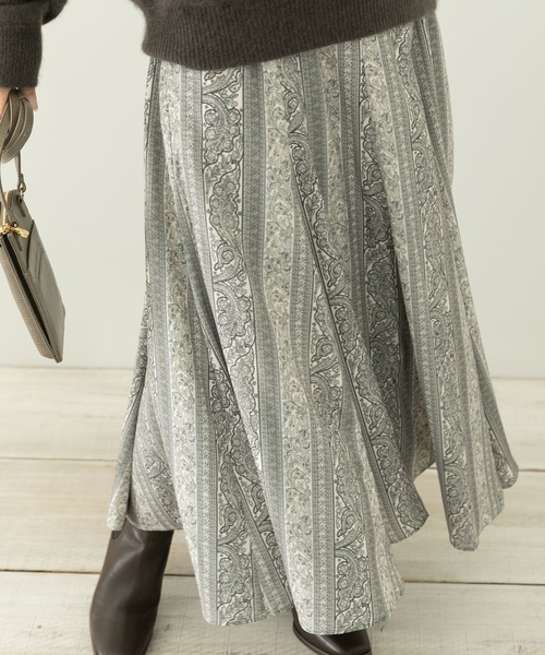 URBAN RESEARCH Sonny Label（アーバンリサーチサニーレーベル）の「ミュルーズプリントスカート（スカート・レディース・ブラック系その他/ベージュ系その他・38/36）」の11枚目の写真