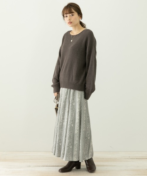 URBAN RESEARCH Sonny Label（アーバンリサーチサニーレーベル）の「ミュルーズプリントスカート（スカート・レディース・ブラック系その他/ベージュ系その他・38/36）」の12枚目の写真