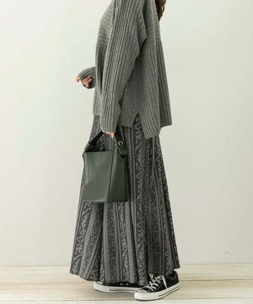 URBAN RESEARCH Sonny Label（アーバンリサーチサニーレーベル）の「ミュルーズプリントスカート（スカート・レディース・ブラック系その他/ベージュ系その他・38/36）」の4枚目の写真