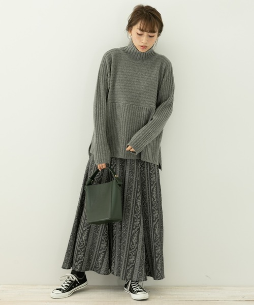 URBAN RESEARCH Sonny Label（アーバンリサーチサニーレーベル）の「ミュルーズプリントスカート（スカート・レディース・ブラック系その他/ベージュ系その他・38/36）」の6枚目の写真