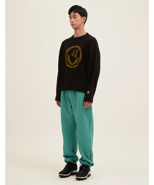 ISTKUNST（イストクンスト）の「A'GEM/9 × .kom『ISTKUNST/イストクンスト』SMILEY KNIT/スマイルニットセーター（ニット/セーター・レディース・ブラック/アイボリー・M/L）」の10枚目の写真