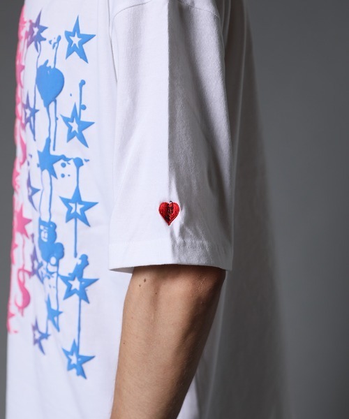 STUD MUFFIN（スタッドマフィン）の「mt7532-5.6ozコットン天竺グラデーションフォームpt ワイドシルエット SS Tシャツ（Tシャツ/カットソー・メンズ・ホワイト/ブラック/ブルー・2/3/4）」の10枚目の写真