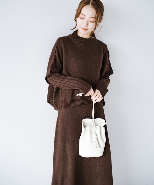 セール 不安になっても大丈夫 迷子になれるしたくをしておこう ニットベストとワンピースのセット By You Made Me ワンピース Haco ハコ のファッション通販 Zozotown