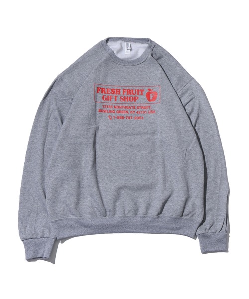 FRUIT OF THE LOOM(フルーツオブザルーム)の「FRUIT OF THE LOOM/フルーツオブザルーム SOUVENIR トレーナー A スウェット 裏起毛(スウェット・メンズ・ホワイト/ブラック/ネイビー/グレー・M/L/XL)」の13枚目の写真