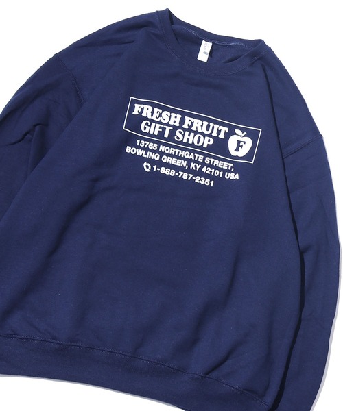 FRUIT OF THE LOOM(フルーツオブザルーム)の「FRUIT OF THE LOOM/フルーツオブザルーム SOUVENIR トレーナー A スウェット 裏起毛(スウェット・メンズ・ホワイト/ブラック/ネイビー/グレー・M/L/XL)」の15枚目の写真