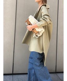 ulu | Original Linen cotton long shirt(シャツ/ブラウス)