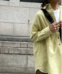 ulu | Original Linen cotton long shirt(シャツ/ブラウス)