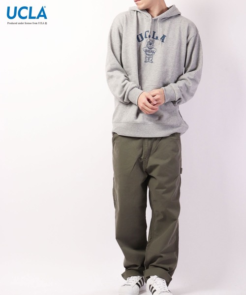 UCLA（ユーシーエルエー）の「UCLA カルフォニア大学ロサンゼルス校 プリント裏毛スウェットパーカー（パーカー・メンズ・ブラック/ネイビー/オフホワイト/グリーン/杢グレー・L/M/XL）」の20枚目の写真