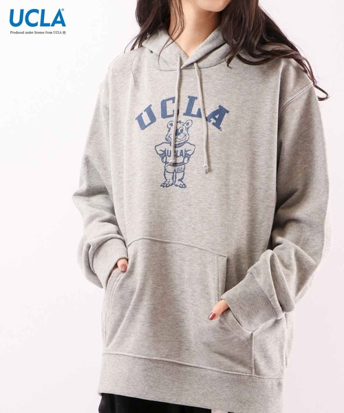 UCLA（ユーシーエルエー）の「UCLA カルフォニア大学ロサンゼルス校 プリント裏毛スウェットパーカー（パーカー・メンズ・ブラック/ネイビー/オフホワイト/グリーン/杢グレー・L/M/XL）」の22枚目の写真