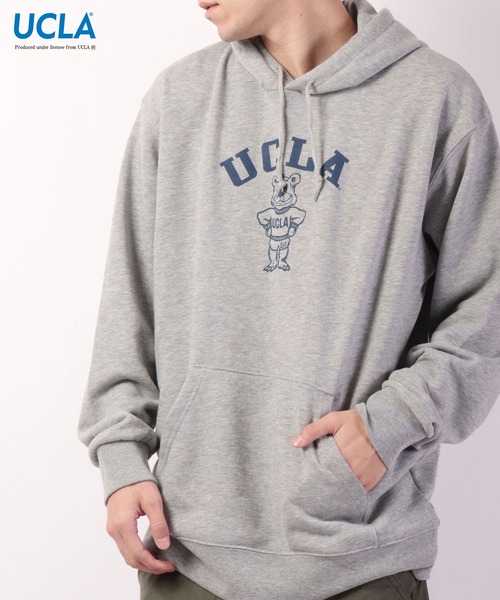 UCLA（ユーシーエルエー）の「UCLA カルフォニア大学ロサンゼルス校 プリント裏毛スウェットパーカー（パーカー・メンズ・ブラック/ネイビー/オフホワイト/グリーン/杢グレー・L/M/XL）」の18枚目の写真