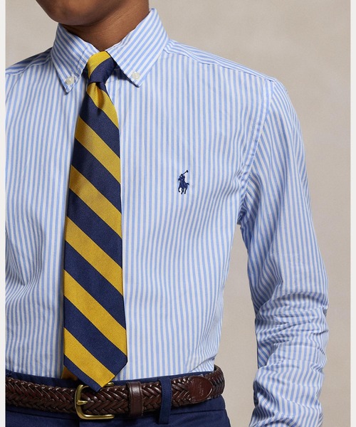POLO RALPH LAUREN CHILDRENSWEAR（ポロ ラルフ ローレン チルドレンズウェア）の「ストライプド コットン ポプリン シャツ（シャツ/ブラウス・キッズ・ブルー・M/S/XL/L）」の6枚目の写真
